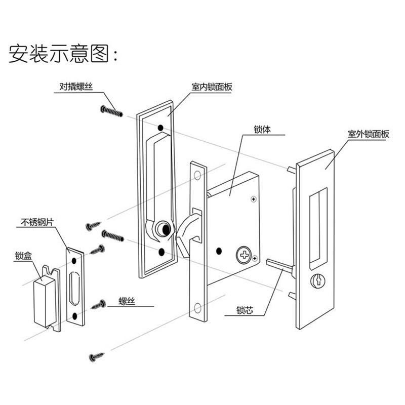 榴莲视频黄下载APP榴莲视频在线RSL-606ET 移门推拉门锁