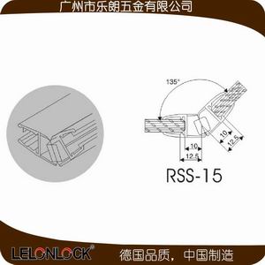 135度带磁玻璃防水胶条