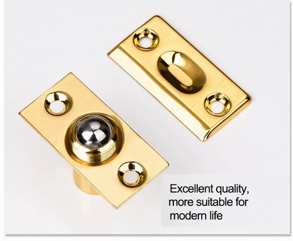 High quality matt black door Brass door ball catcher roller Made in China